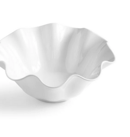 Q Home Design SM White Clam Melamine Serving Platter12.5" x 4.75