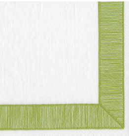 Ribbon Border Green Napkin Luncheon