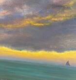 Heading in Sailboat Orig. Oil 12" x12"