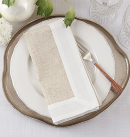 Two Tone Napkin Natural 20"