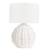 Caspian Ceramic Table Lamp-White 26.25"H x 18"W x  18"D