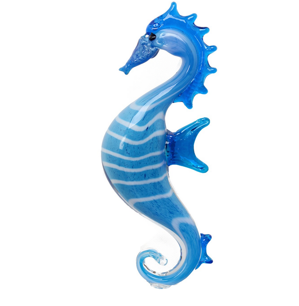 Seahorse blue L:12" W:4.5"