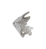 Semi-Perforated Splash Bowl Silver Wall Art -  20x16x16"H