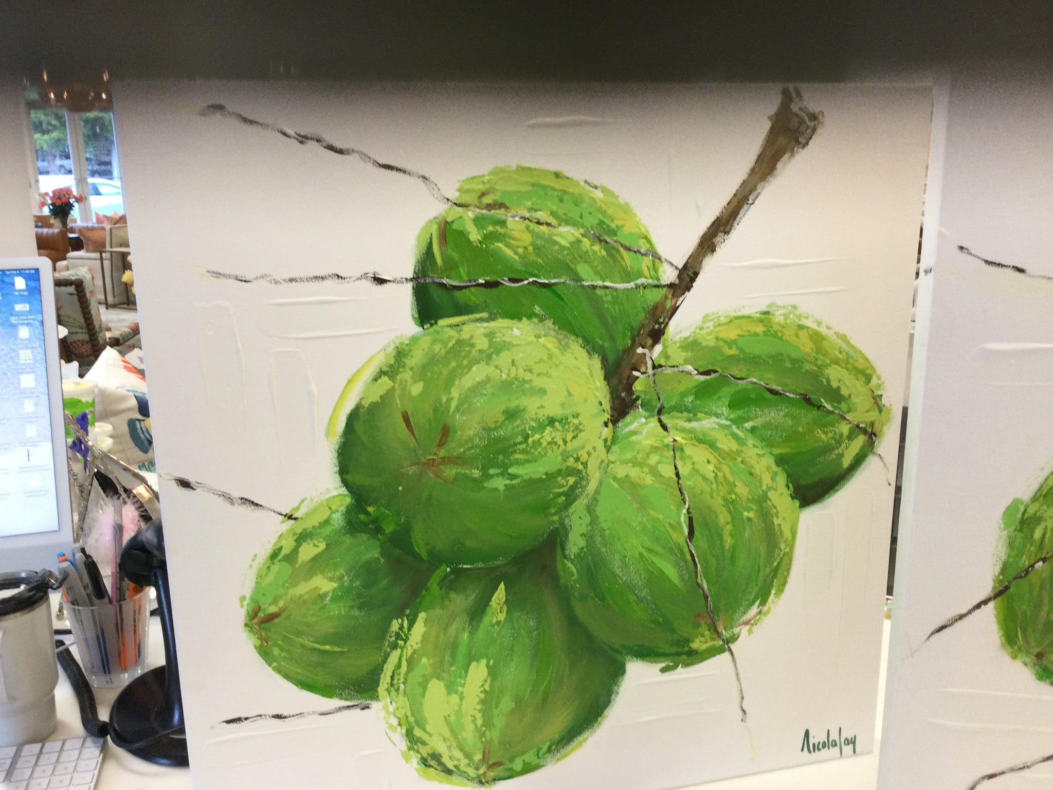 Coconuts 2   24" x 24" Orig. Acrylic