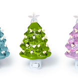 Metallic Christmas Tree Nightlight  Asst color