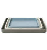 Milano Decorative Oval Tray White  19" W x 13" D x 1 1/2" H