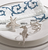 Star Fish Design Napkin Ring Silver