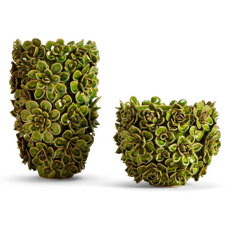 Succulents Vase-Large, 13 1/2" H x 9 1/2" Dia