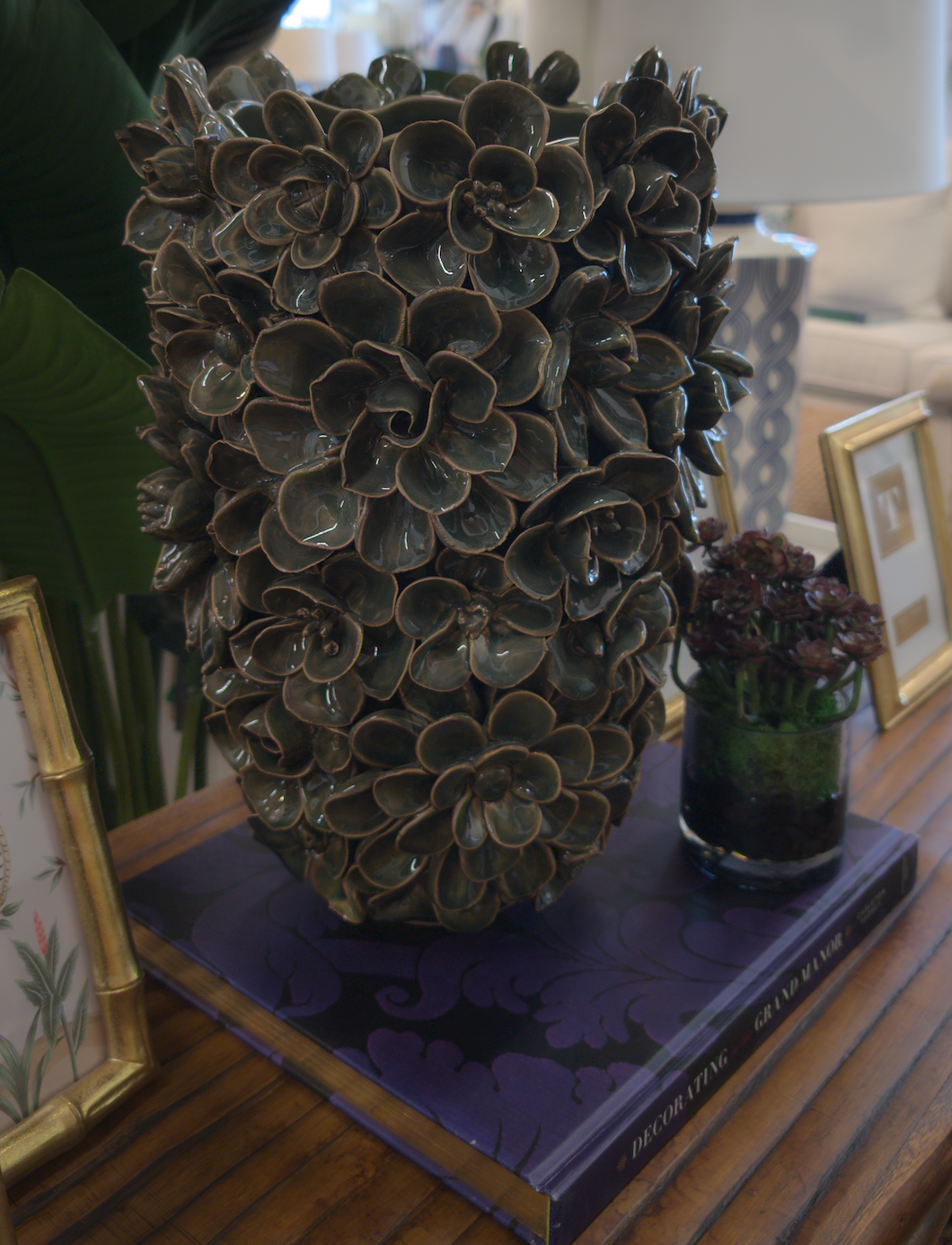 Succulents Vase-Large, 13 1/2" H x 9 1/2" Dia
