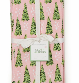 Tree Pattern Cotton Napkins set of 4 -20" sq