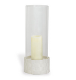 Sanibel Cream Vase/hurricane - 17"H x 6"dia