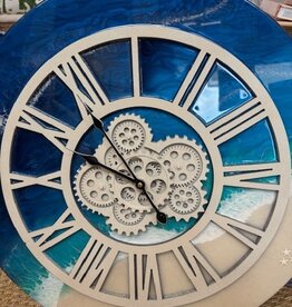 Ocean Beach Gears Clock 24"