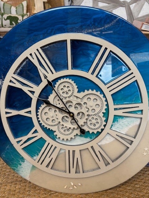 Ocean Beach Gears Clock 24"