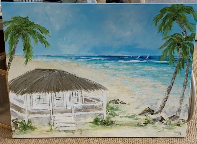 My Private Getaway 36"X 48" Original Acrylic