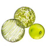 Lime Speckled Assort. 4.5" Sphere Lime Speckled