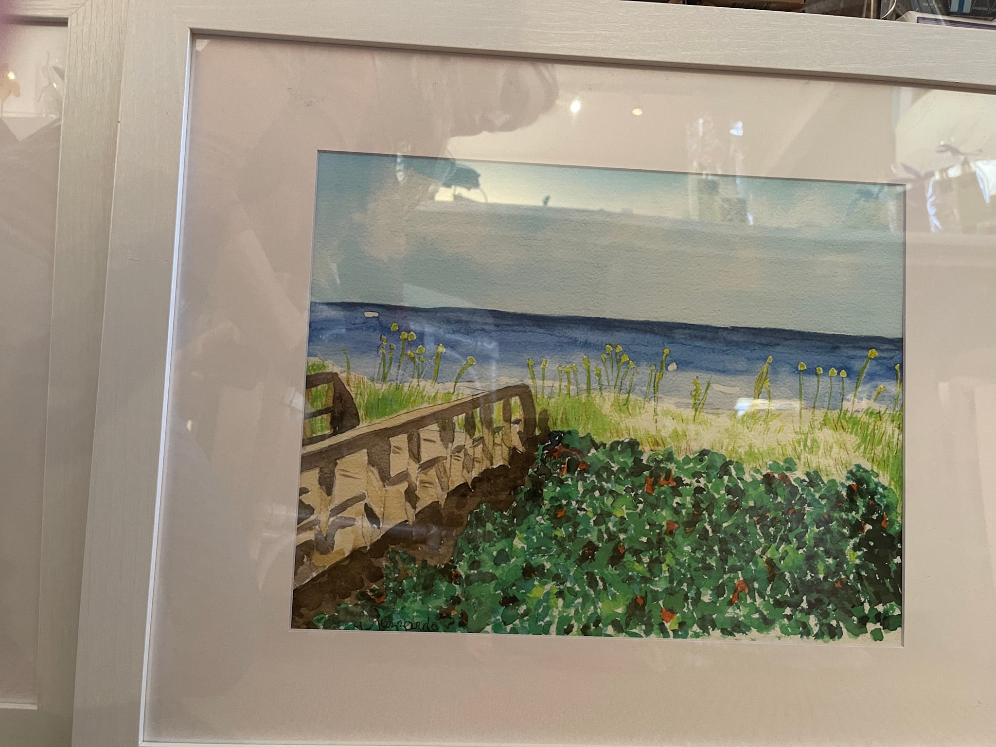Beach Boardwalk Atlantic Dunes Beach 22"Wx18"H Print