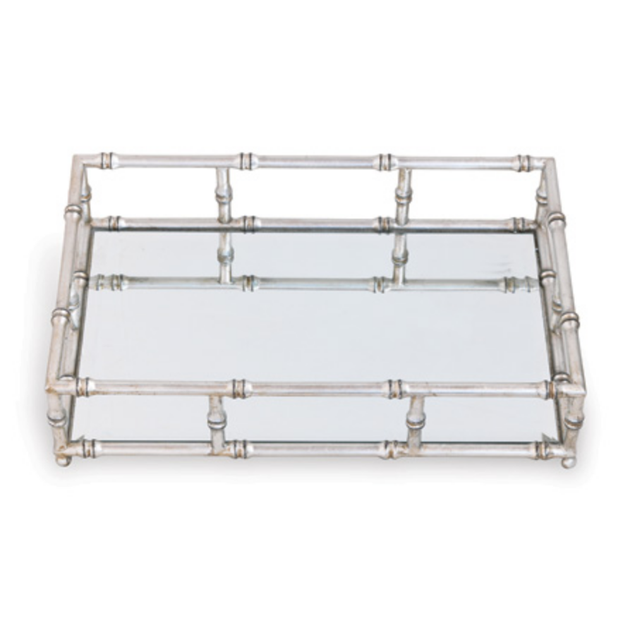 Doheny Silver Tray - 	5.5"H x 24"W x 16"D