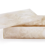 White Quartz Box10" W x 3" D x 2 3/4" H