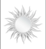 Agave Round White Mirror 37.5"dia. x 4"d