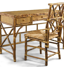 Hampton Desk & Chair Set Antique Tortoise W49" x D23" x H31"