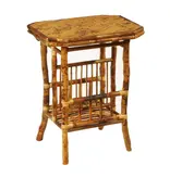 Davenport Magazine Side Table Antique Tortoise W21 x D15 x H27"