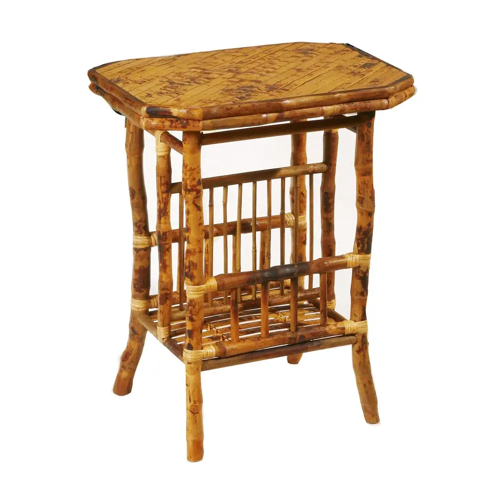 Davenport Magazine Side Table Antique Tortoise W21 x D15 x H27"