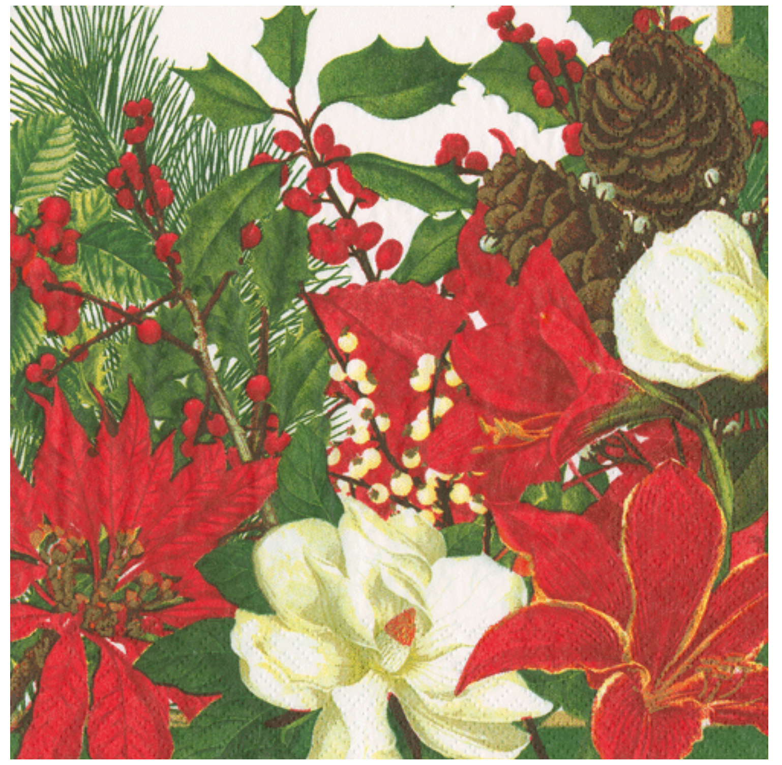 Christmas Garden Napkin Luncheon