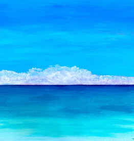 Header Clouds over the Ocean 30" x30" on acrylic