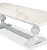 Rectangular Dining Table,Cortina White - 108"w x 40"d x 30"h