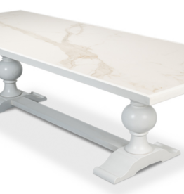 Rectangular Dining Table,Cortina White - 108"w x 40"d x 30"h