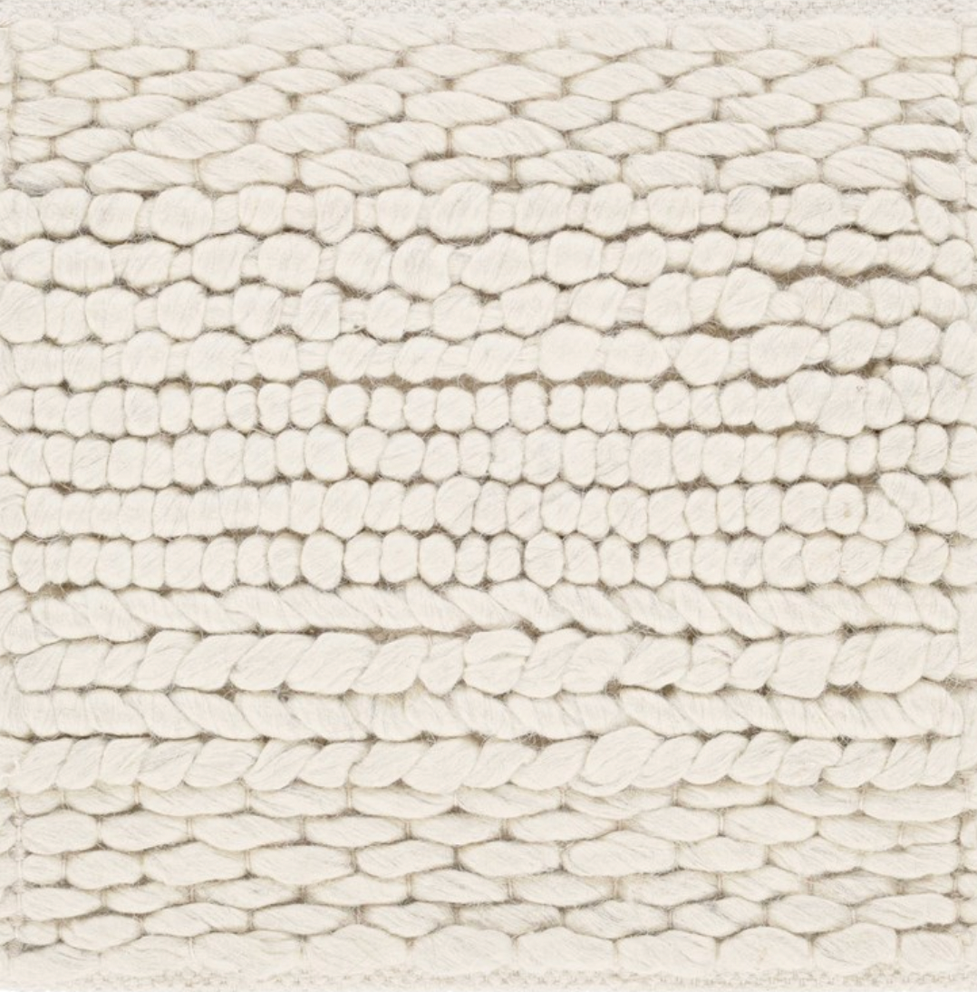 Clifton, Ivory 18" x 18"