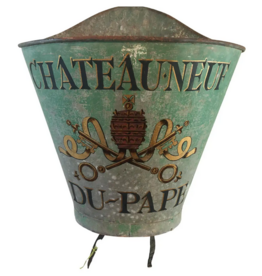 French Metal Grape Gathering Basket - Circa 1890