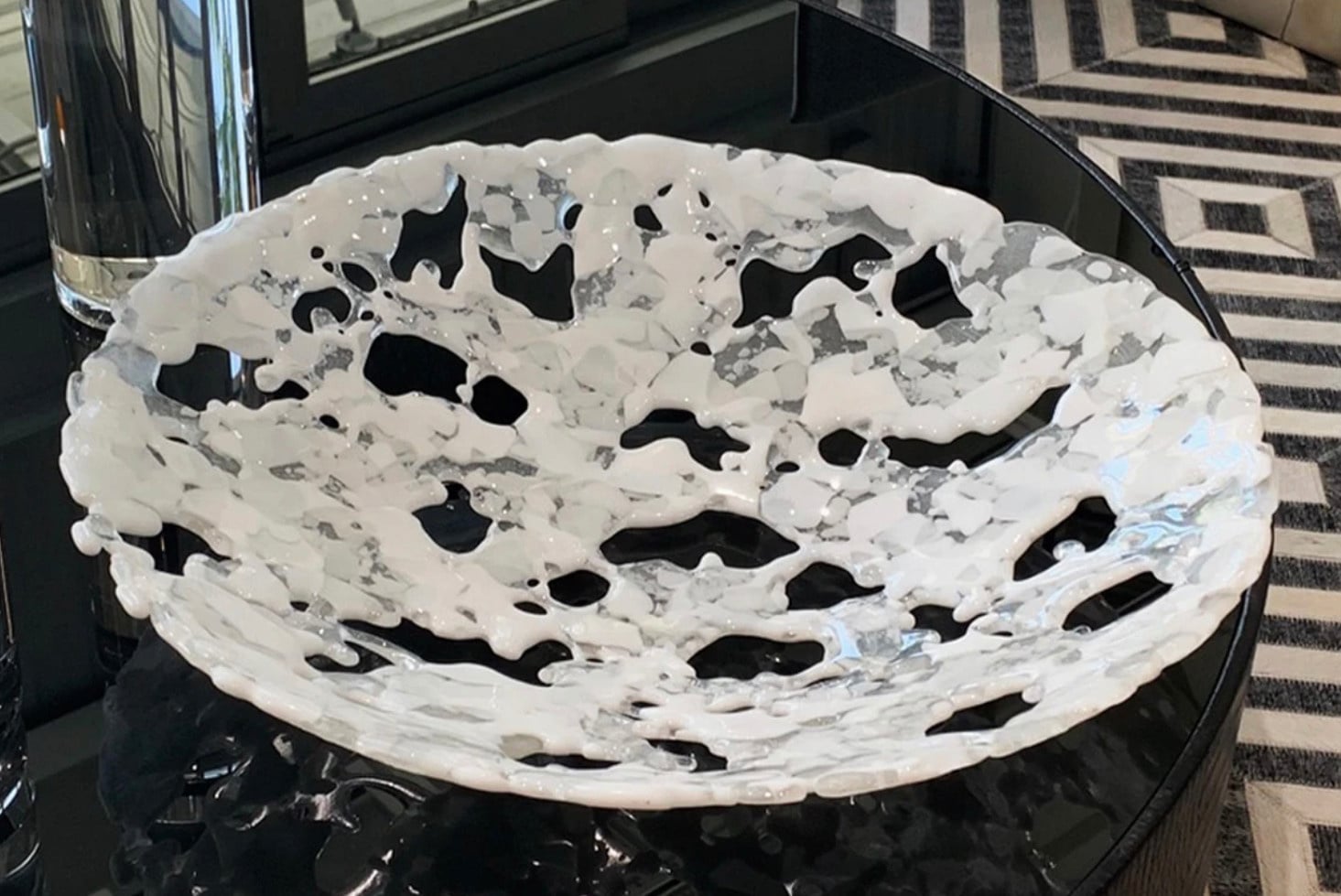 White Organic Coral Bowl - 24”