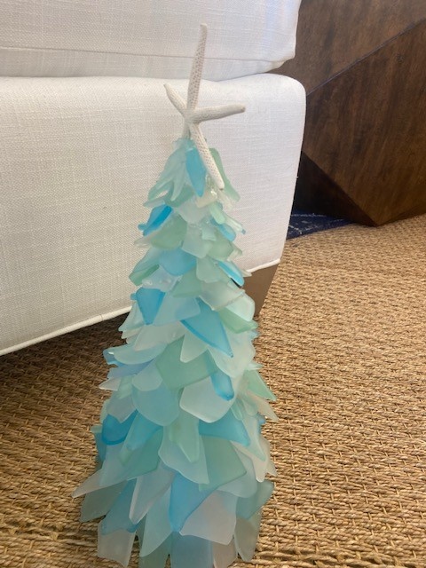 Sea Glass  Tree Lg. 15"/ Assorted
