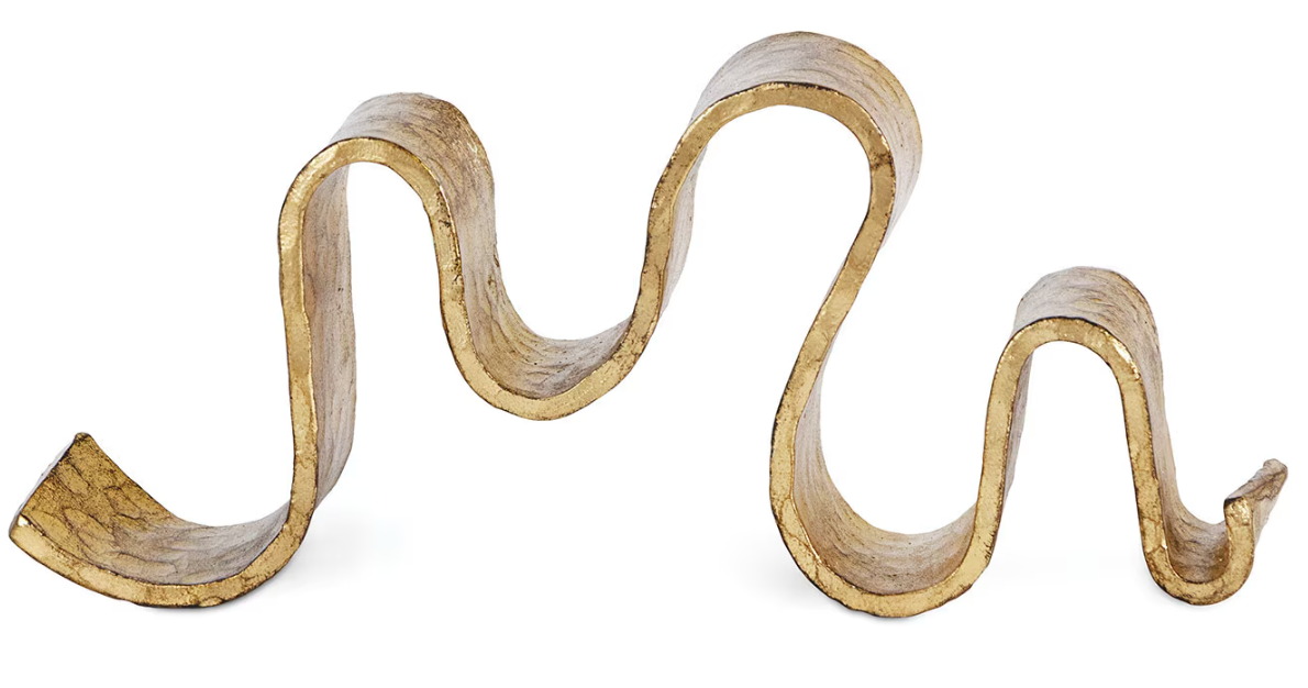 Wave Sculpture Small 12. 5" W X  5"H  X 2.5D