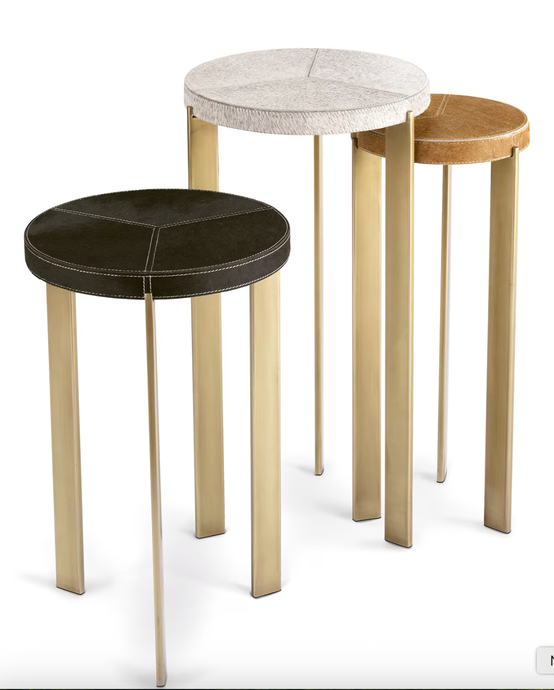 Andres Hair on Hide Mixer Table Set