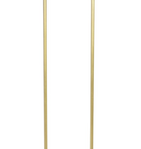 Polly Floor Lamp Nat. Brass 57"Hx18.75"Wx9.5"D
