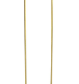 Polly Floor Lamp Nat. Brass 57"Hx18.75"Wx9.5"D