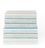 Soft Tide Book Stack Blue 9.5"H