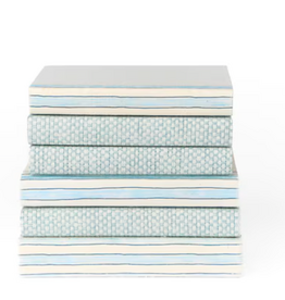 Soft Tide Book Stack Blue 9.5"H