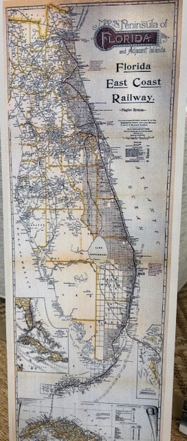 Florida East Coast Railway Print 10"Wx30"H