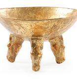 Akai Medium Bowl/Gold Leaf  8W x 8D x 5H