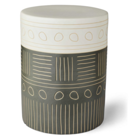 Hieroglyphics Garden Stool -  13 W X 18 H X 13 D