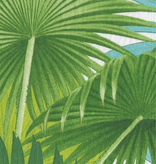 Palm Fronds White Paper Cocktail Napkins