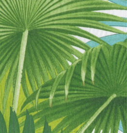 Palm Fronds White Paper Cocktail Napkins