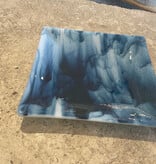 Blue Smoky Plate - 10” x 10”