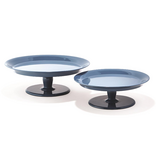Slate Blue Pedestal Tray - 5 3/4" H x 16" Dia