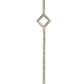 Cranston Buffet Lamp in Silver Leaf  34.75"H x 8.5" W