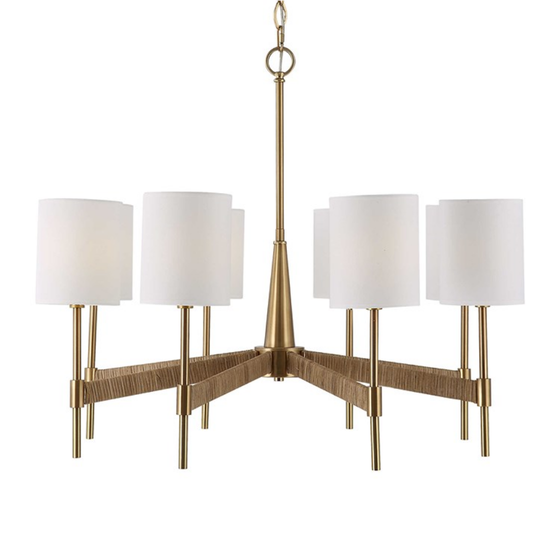 Lautoka, 8 Lt Chandelier -  26 H X 32 Dia. (in)