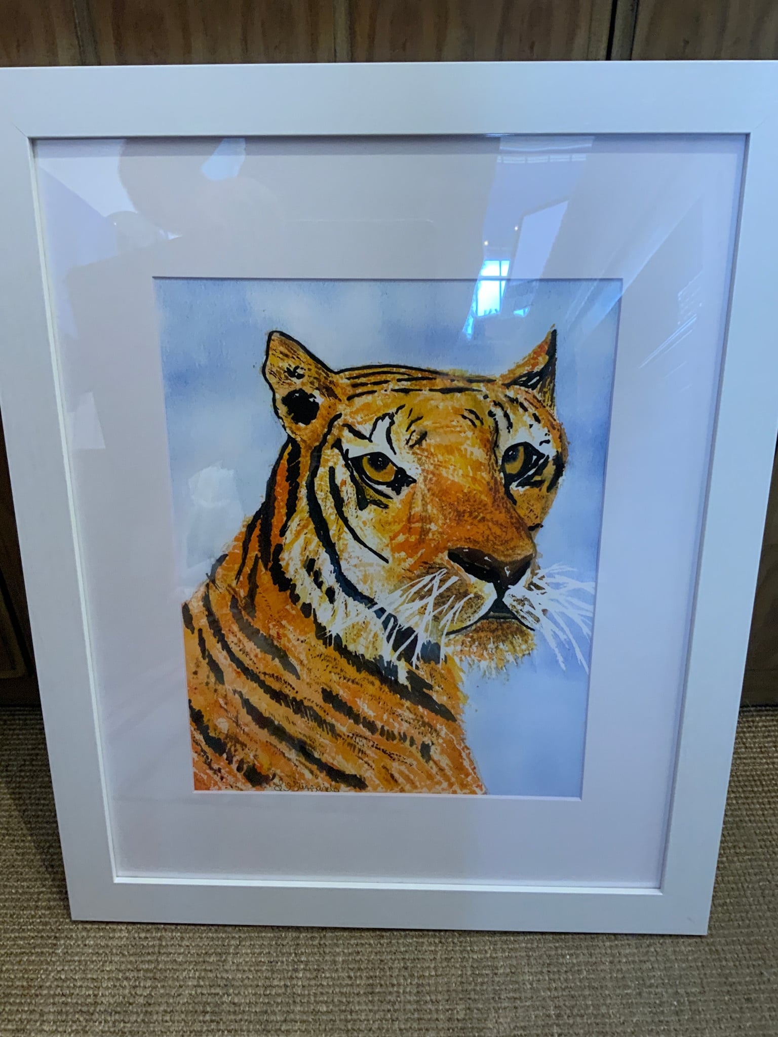 Tiger Print 22" x 18"